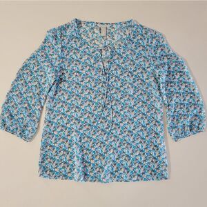 Banana Republic Women's Lightweight Mckenzie Giraffe Print Pullover Blouse